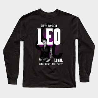 Leo Queen Gangsta Long Sleeve T-Shirt